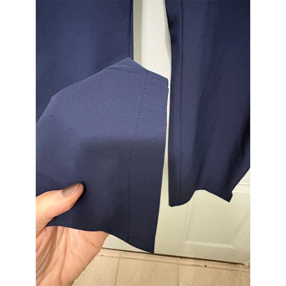 Eddie Bauer Traveler Pants Womens Size M Navy Blue Pull-On Stretch - Picture 4 of 8